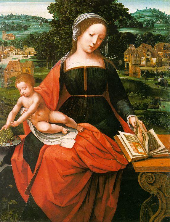 MASTER of Female Half-length Madonna and Child s oil painting picture